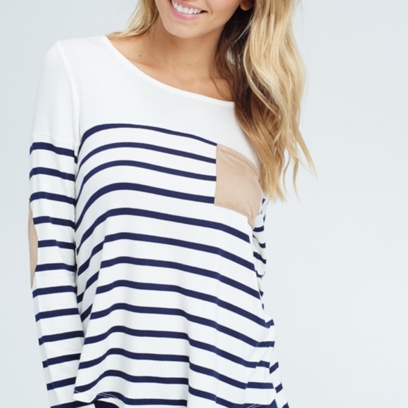 NEW Papermoon Suede elbow patch long sleeve shirt - Picture 3 of 4